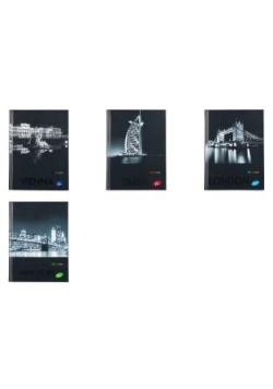 Zeszyt A4/96K kratka CITIES BY NIGHT MIX