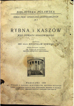 Rybna i Kaszów 1928 r.