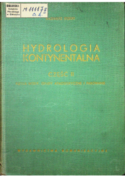 Hydrologia kontynentalna część II