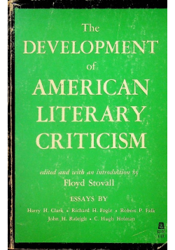 The development of american literary criticism