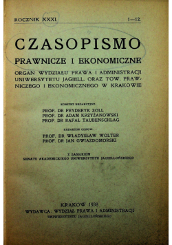 Czasopismo prawnicze i ekonomiczne  III roczniki ok 1945 r