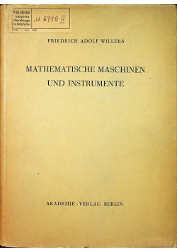 Mathematische maschinen und instrumente