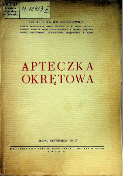 Apteczka okrętowa 1938r