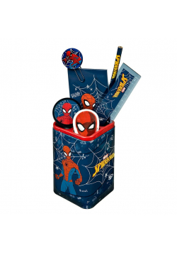 Pojemnik z przyborami szkolnymi Spiderman 7el