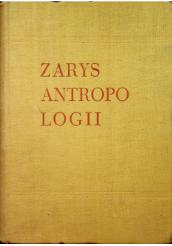 Zarys antropologii