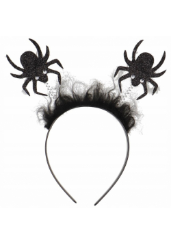 Opaska Halloween z pająkami