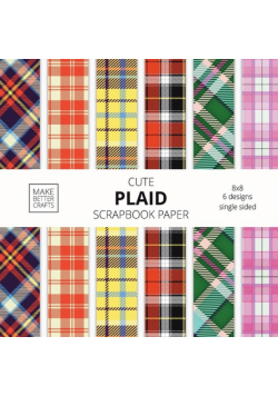 Cute Plaid Scrapbook Paper
