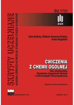 Ćwiczenia z chemii ogólnej dla studentów Wydziału Inżynierii Metali i Informatyki Przemysłowej