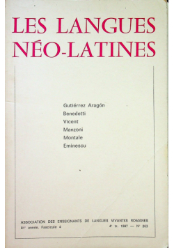 Les langues neo latines