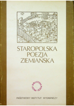 Staropolska Poezja Ziemiańska