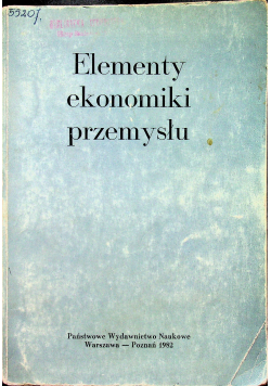Elementy ekonomiki przemysłu