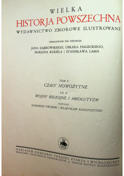 Wielka historja powszechna reprint z 1938r