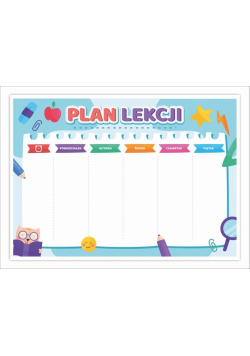 Plan lekcji A5 Kotek - niebieski 5szt