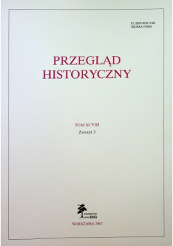 Przegląd historyczny Tom XCVIII Zeszyt 2