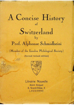 A concise history of switzerland