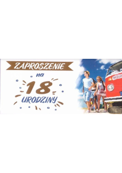 Zaproszenie Urodziny Z116 (10 szt.)