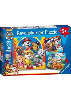 Puzzle dla dzieci 3x49 Psi Patrol