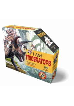 Puzzle konturowe 100 I am - Triceratops