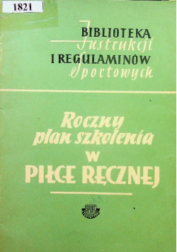Roczny plan szkolenia w piłce ręcznej