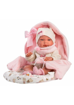 Lalka winylowa Bobas Nica w śpiworze 40cm