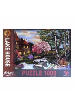 Puzzle 1000 Piękna chata nad jeziorem