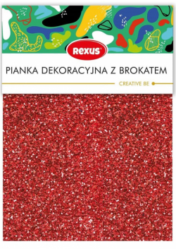 Pianka dekoracyjna A4 5 kolorów brokat