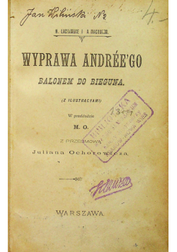 Wyprawa Andreego balonem do bieguna 1898 r.