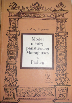 Model władzy państwowej Marsyliusza z Padwy