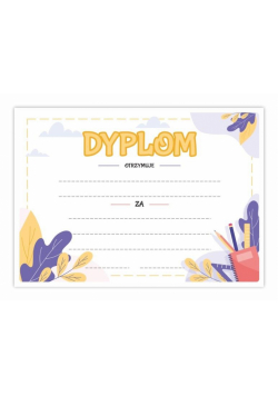 Dyplom A4 uniwersalny - Notes 10szt