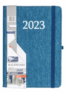 Kalendarz 2023 B6 dzienny Jazz jeans ELEFANT