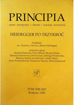 Principia pisma koncepcyjne z filozofii i socjologii teoretycznej
