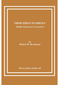 From Philo to Origen