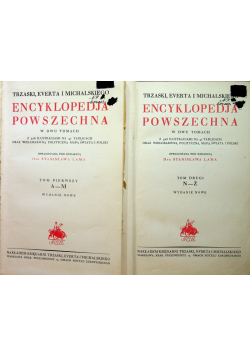 Encyklopedja Powszechna 1933r tom 1 i 2