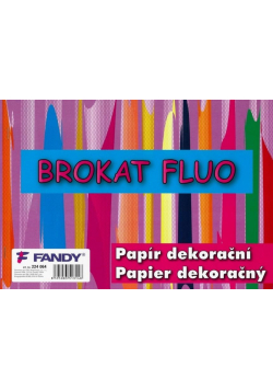 Papier dekoracyjny Brokat fluo A4