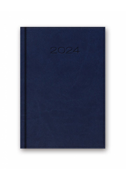Kalendarz 2024 książkowy 41D B6 niebieski