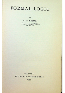 Formal logic prior