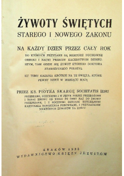 Żywoty świętych Starego i Nowego Zakonu 1935 r.