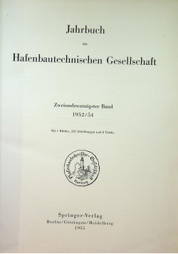 Jahrbuch der Hafenbautechnischen Gesellschaft Zweiundzwanzigster Band