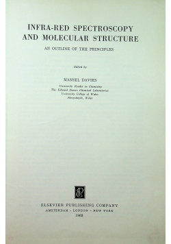 Infra red spectroscopy and molecular structure