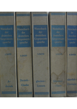 Worterbuch der deutschen Gegenwartssprache 5 tomów