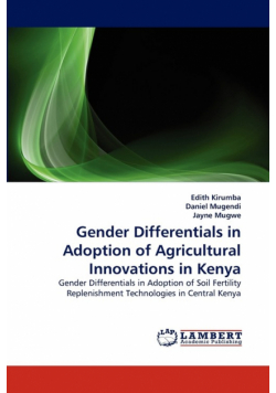 Gender Differentials in Adoption of Agricultural Innovations in Kenya