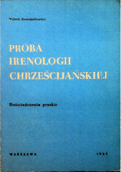 Próba irenologii chrześcijańskiej