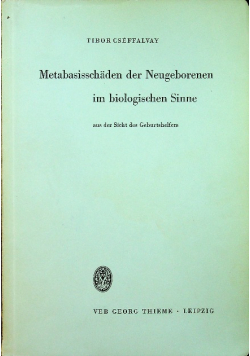 Metabasisschaden der neugeborenen im biologischen sinne