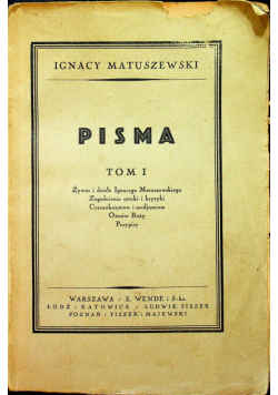 Maruszewski Pisma Tom I 1925 r.