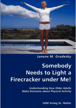 Somebody Needs to Light a Firecracker under Me!- Understanding How Older Adults Make Decisions about Physical Activity