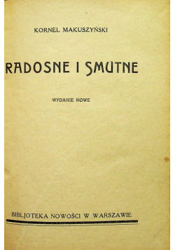 Radosne i smutne ok 1926 r