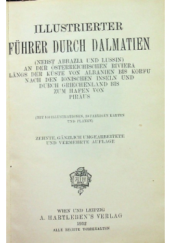 Illustrierter fuhrer durch dalmatien 1912 r.