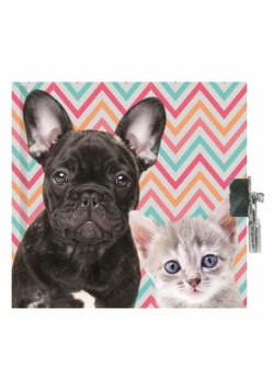 Pamiętnik z kłódką Dog & Cat 18-3640PK PASO