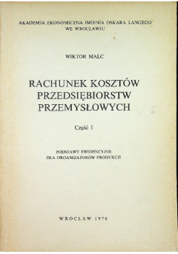 Rachunek kosztów przedsiębiorstw przemysłowych