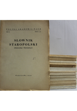 Słownik staropolski 29 tomów